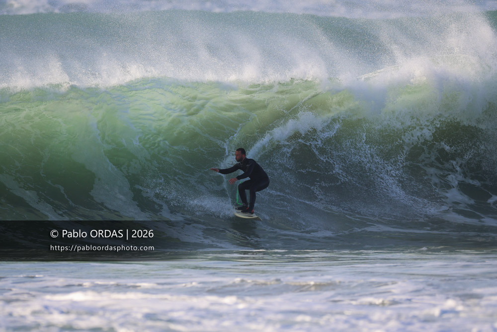 Romain Lacoste, pendant la session du 26 février 2026 à Anglet, France (Photo Pablo ORDAS)