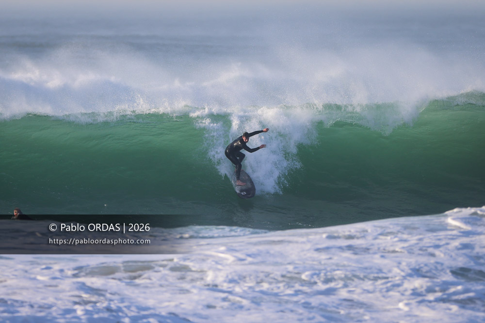 Lucas Espil, pendant la session du 26 février 2026 à Anglet, France (Photo Pablo ORDAS)