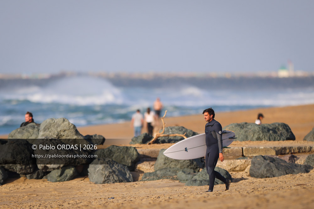 Tom Juniver, pendant la session du 26 février 2026 à Anglet, France (Photo Pablo ORDAS)