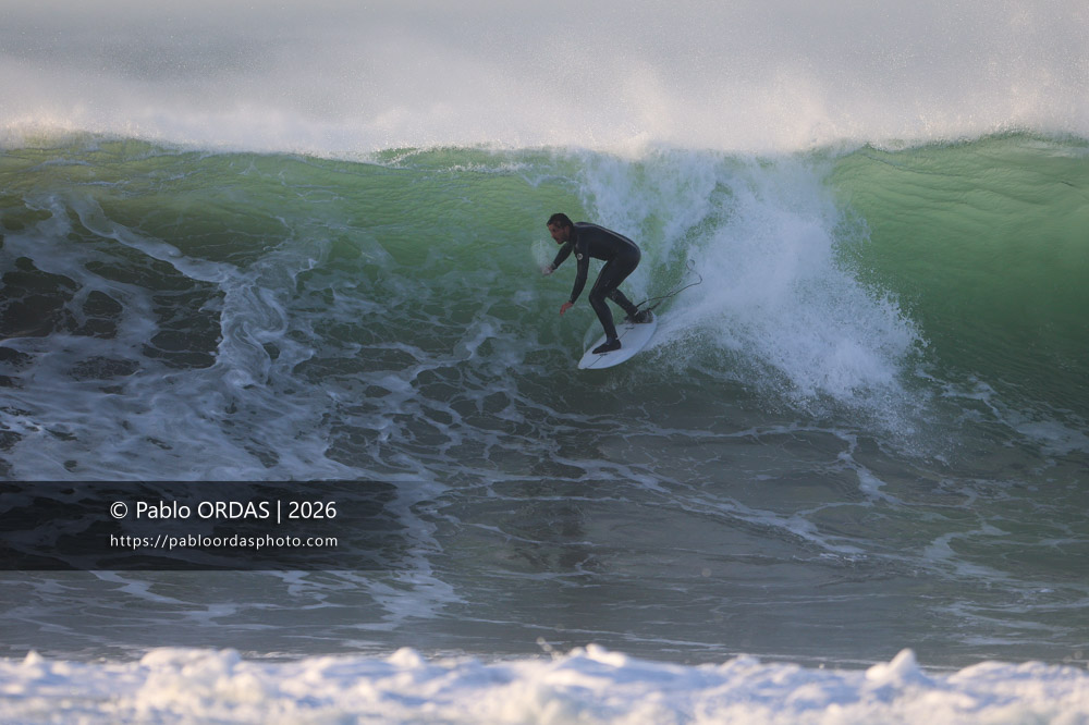 Tom Juniver, pendant la session du 26 février 2026 à Anglet, France (Photo Pablo ORDAS)