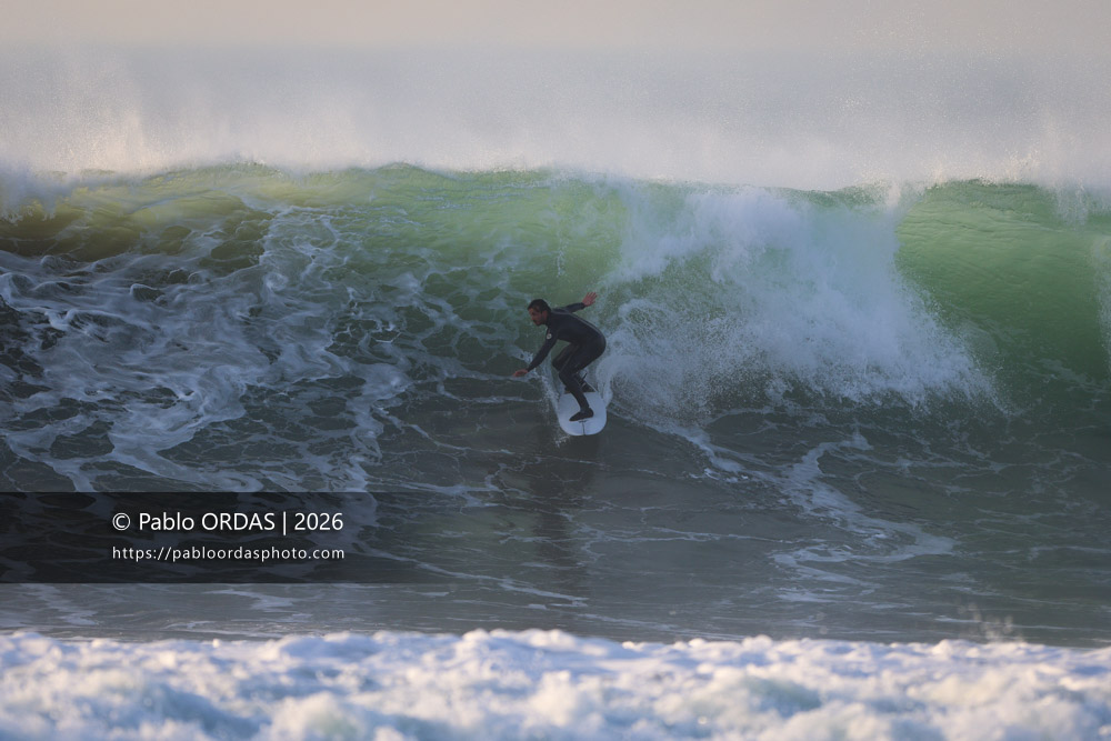 Tom Juniver, pendant la session du 26 février 2026 à Anglet, France (Photo Pablo ORDAS)