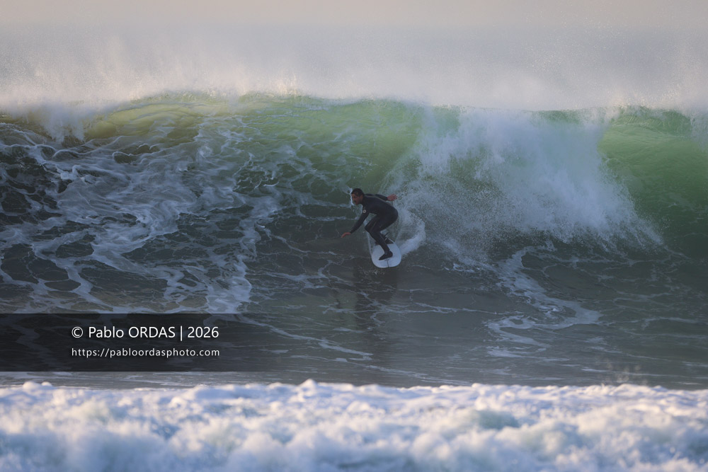 Tom Juniver, pendant la session du 26 février 2026 à Anglet, France (Photo Pablo ORDAS)