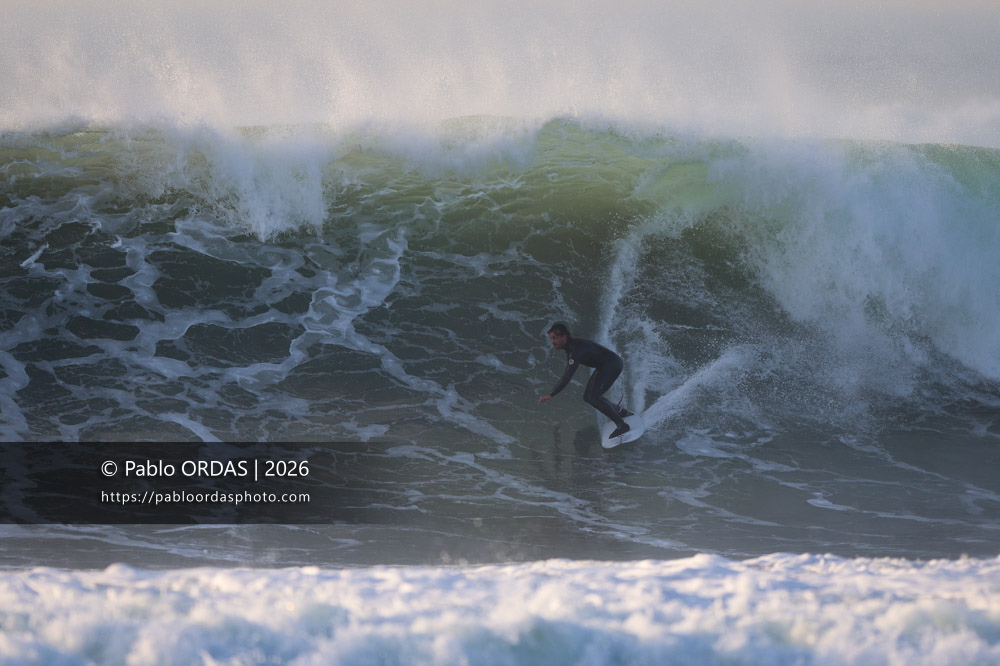 Tom Juniver, pendant la session du 26 février 2026 à Anglet, France (Photo Pablo ORDAS)