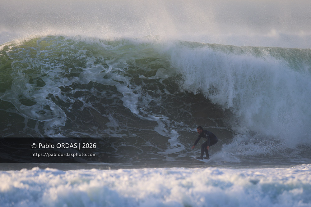 Tom Juniver, pendant la session du 26 février 2026 à Anglet, France (Photo Pablo ORDAS)
