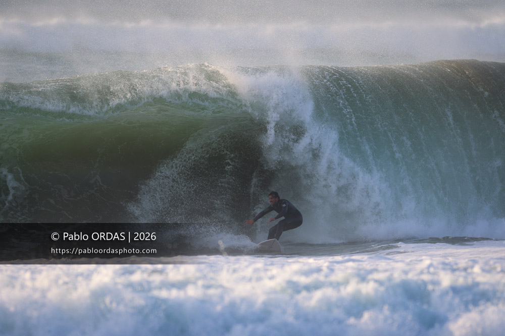 Tom Juniver, pendant la session du 26 février 2026 à Anglet, France (Photo Pablo ORDAS)