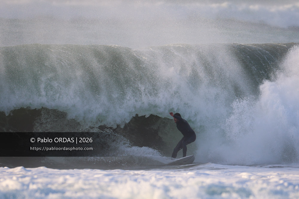 Tom Juniver, pendant la session du 26 février 2026 à Anglet, France (Photo Pablo ORDAS)