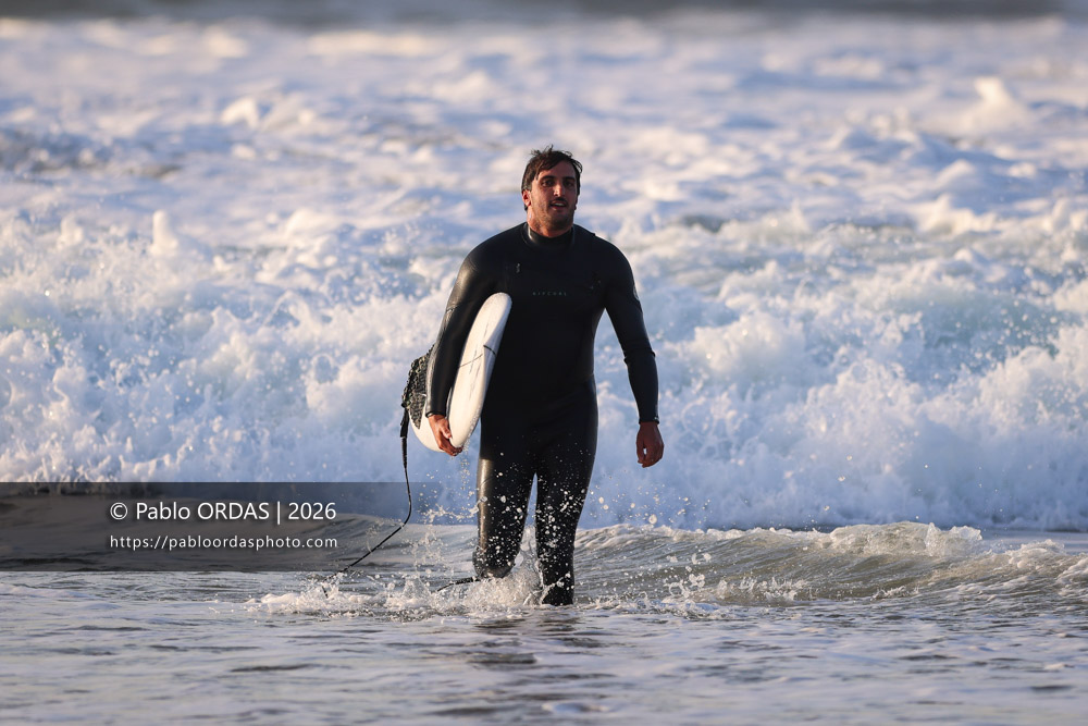 Tom Juniver, pendant la session du 26 février 2026 à Anglet, France (Photo Pablo ORDAS)