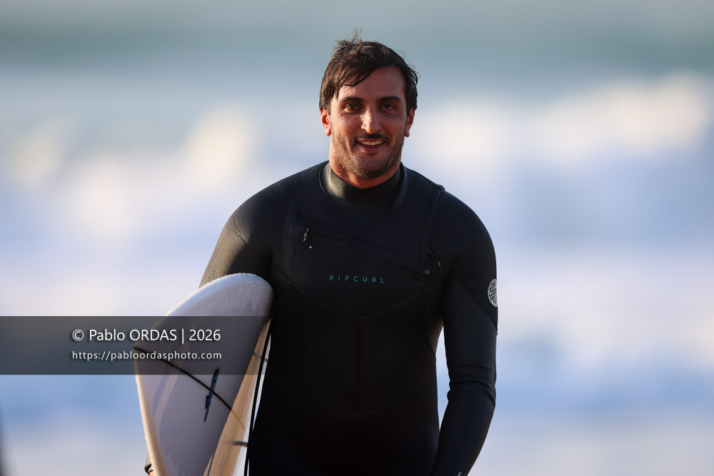 Tom Juniver, pendant la session du 26 février 2026 à Anglet, France (Photo Pablo ORDAS)