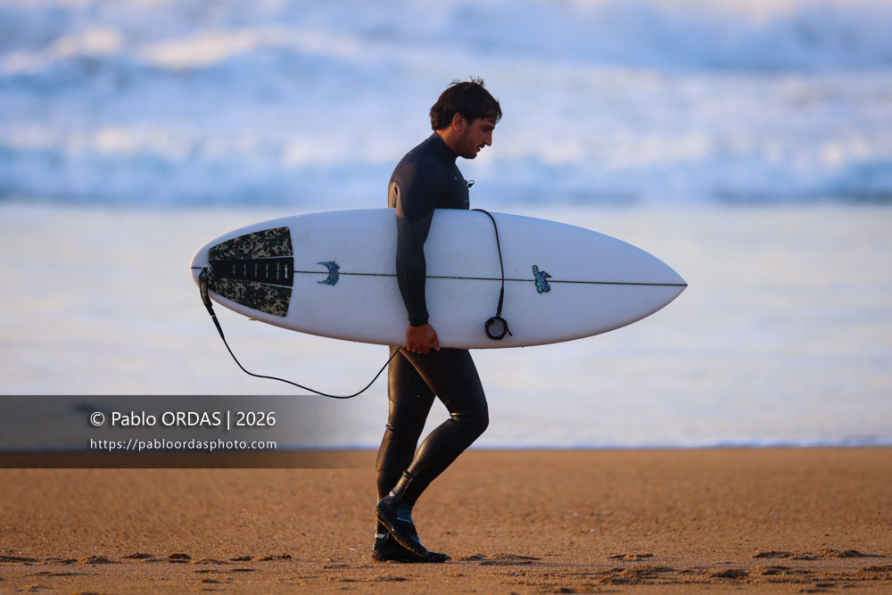 Tom Juniver, pendant la session du 26 février 2026 à Anglet, France (Photo Pablo ORDAS)