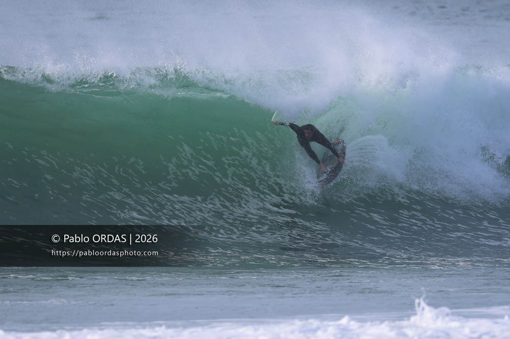 Lucas Espil, pendant la session du 9 mars 2026 à Anglet, France (Photo Pablo ORDAS)