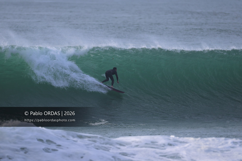 Lucas Espil, pendant la session du 9 mars 2026 à Anglet, France (Photo Pablo ORDAS)