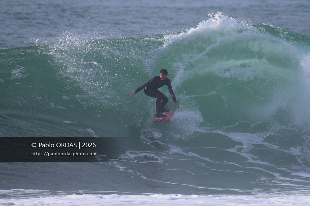 Mikel Moraiz, pendant la session du 9 mars 2026 à Anglet, France (Photo Pablo ORDAS)