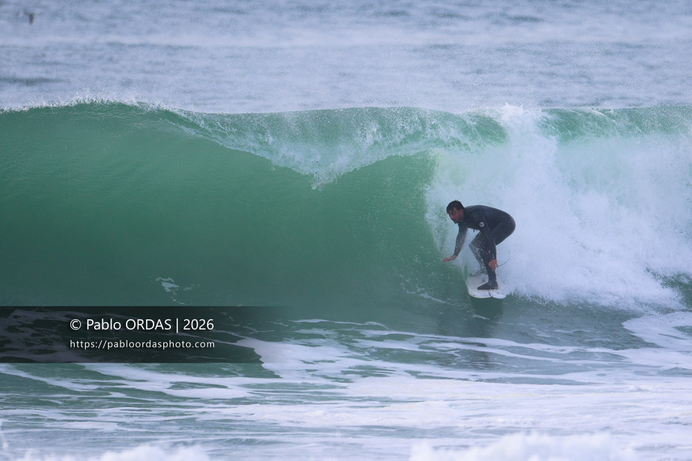 Tom Juniver, pendant la session du 9 mars 2026 à Anglet, France (Photo Pablo ORDAS)