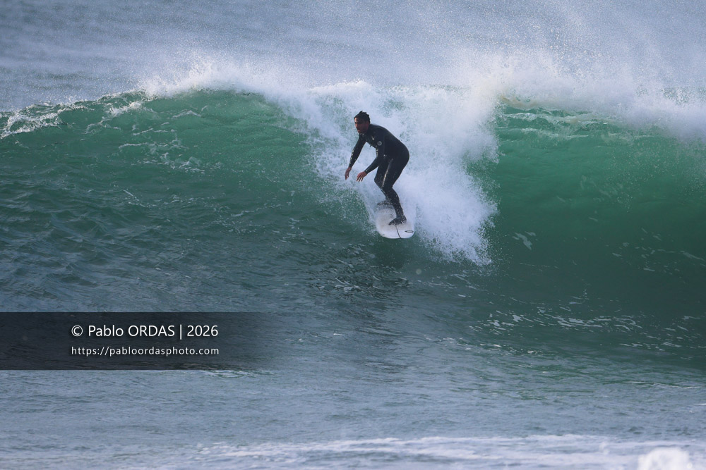 Tom Juniver, pendant la session du 9 mars 2026 à Anglet, France (Photo Pablo ORDAS)