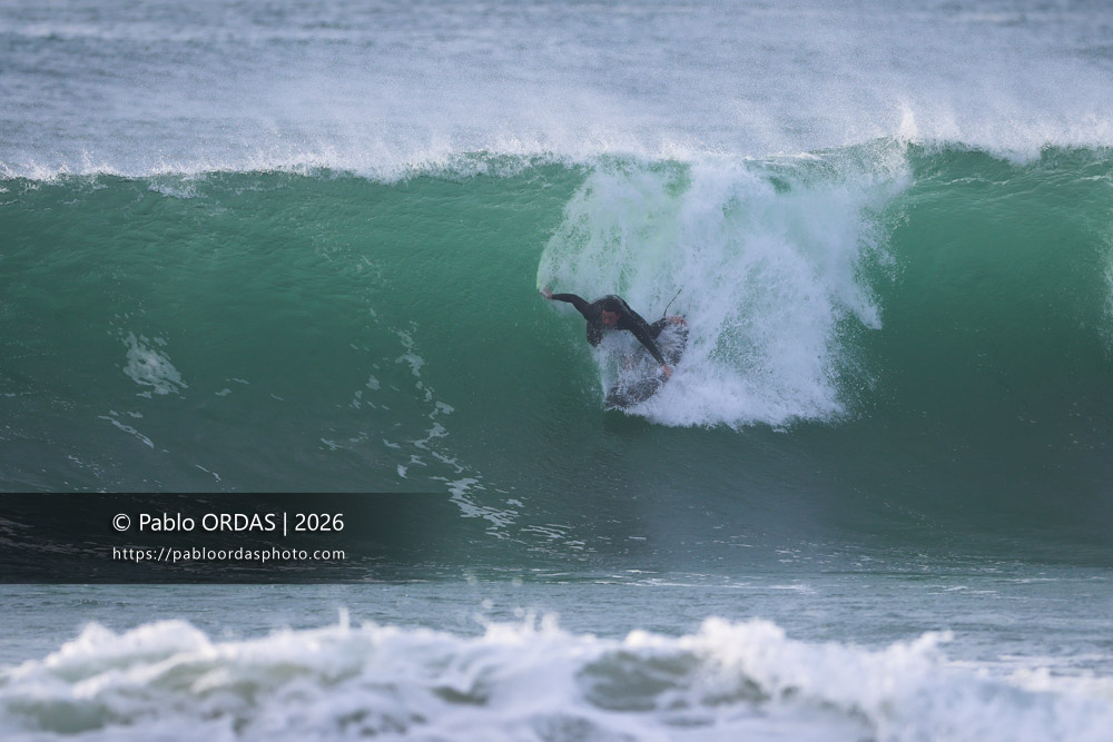 Lucas Espil, pendant la session du 9 mars 2026 à Anglet, France (Photo Pablo ORDAS)