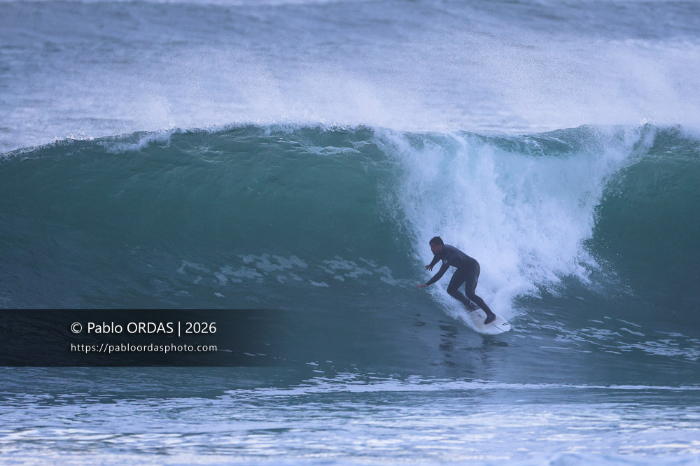 Tom Juniver, pendant la session du 9 mars 2026 à Anglet, France (Photo Pablo ORDAS)