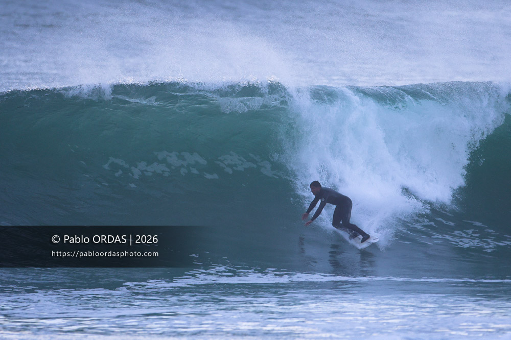 Tom Juniver, pendant la session du 9 mars 2026 à Anglet, France (Photo Pablo ORDAS)
