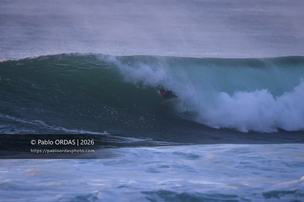 Thibaud Bergé, pendant la session du 9 mars 2026 à Anglet, France (Photo Pablo ORDAS)