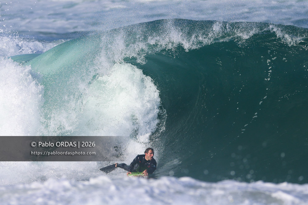 Thibaud Bergé, pendant la session du 13 mars 2026 à Anglet, France (Photo Pablo ORDAS)
