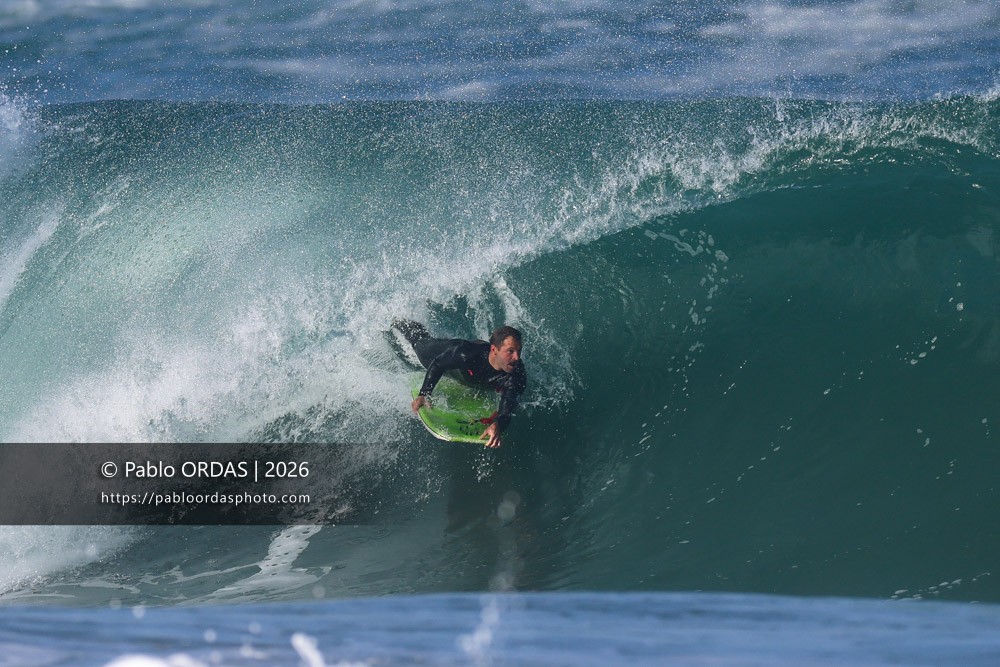 Thibaud Bergé, pendant la session du 13 mars 2026 à Anglet, France (Photo Pablo ORDAS)