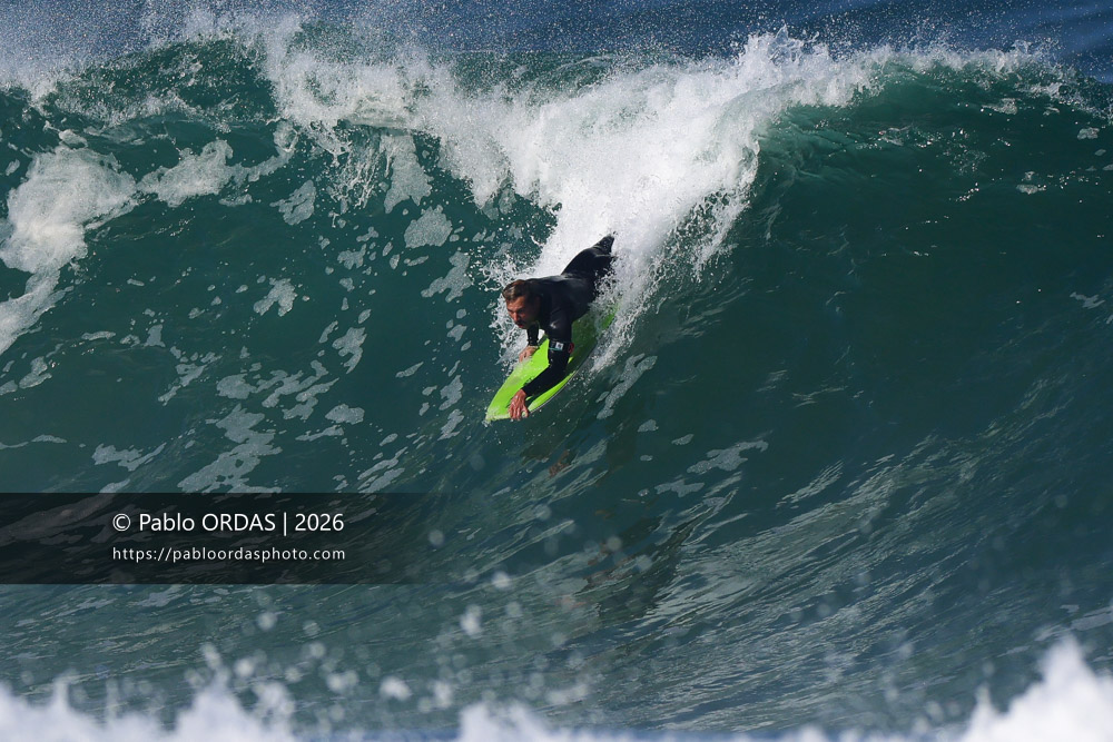 Thibaud Bergé, pendant la session du 13 mars 2026 à Anglet, France (Photo Pablo ORDAS)