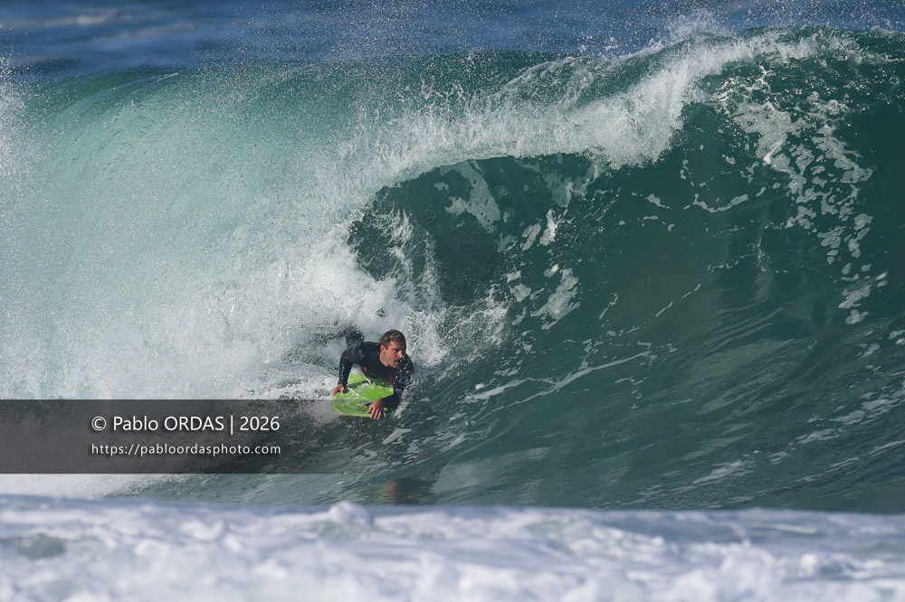 Thibaud Bergé, pendant la session du 13 mars 2026 à Anglet, France (Photo Pablo ORDAS)