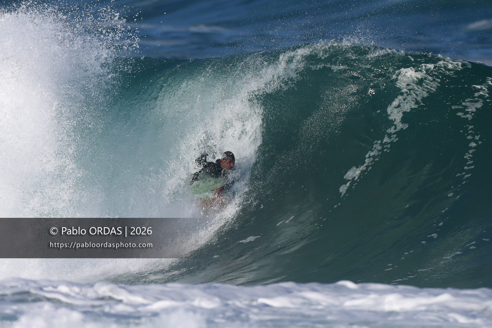 Thibaud Bergé, pendant la session du 13 mars 2026 à Anglet, France (Photo Pablo ORDAS)