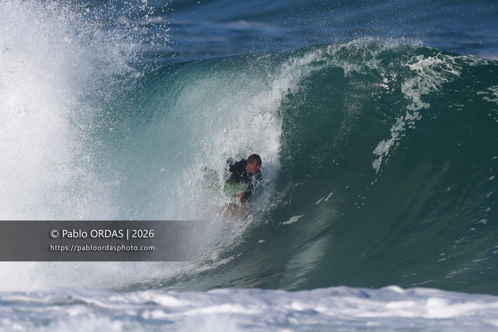 Thibaud Bergé, pendant la session du 13 mars 2026 à Anglet, France (Photo Pablo ORDAS)
