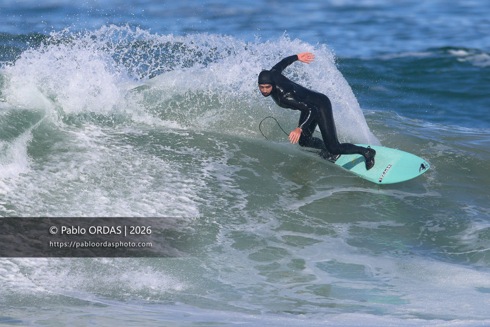 Arthur Bourbon, pendant la session du 13 mars 2026 à Anglet, France (Photo Pablo ORDAS)