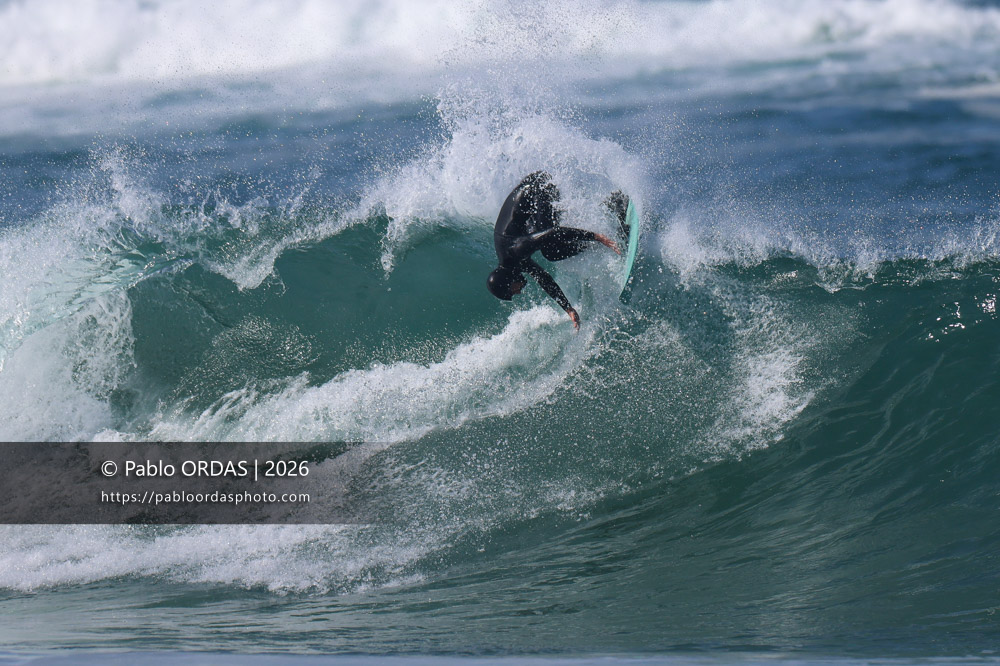 Arthur Bourbon, pendant la session du 13 mars 2026 à Anglet, France (Photo Pablo ORDAS)
