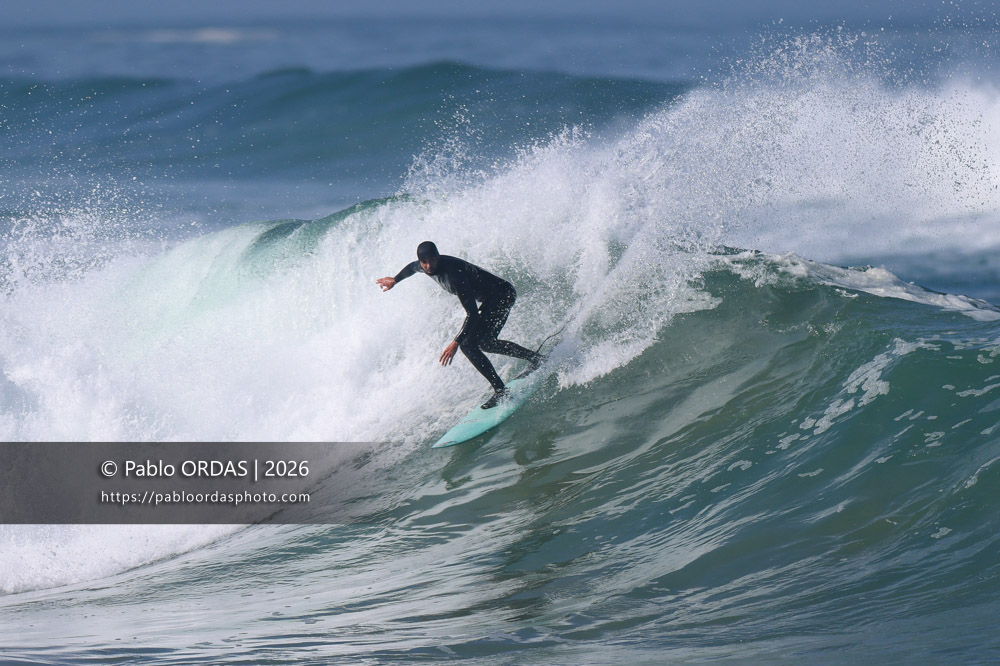 Arthur Bourbon, pendant la session du 13 mars 2026 à Anglet, France (Photo Pablo ORDAS)