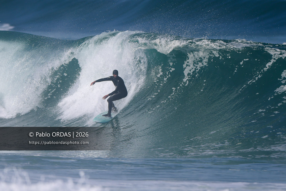 Arthur Bourbon, pendant la session du 13 mars 2026 à Anglet, France (Photo Pablo ORDAS)