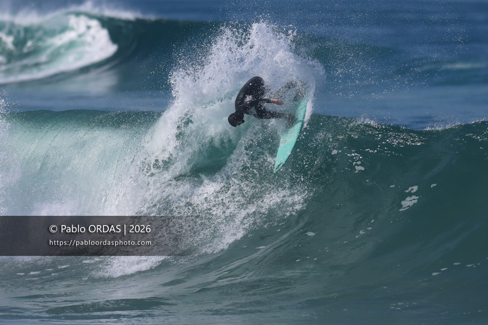 Arthur Bourbon, pendant la session du 13 mars 2026 à Anglet, France (Photo Pablo ORDAS)