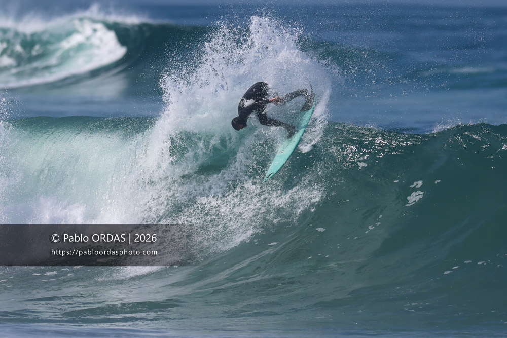 Arthur Bourbon, pendant la session du 13 mars 2026 à Anglet, France (Photo Pablo ORDAS)