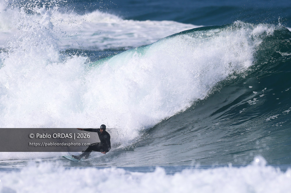 Arthur Bourbon, pendant la session du 13 mars 2026 à Anglet, France (Photo Pablo ORDAS)