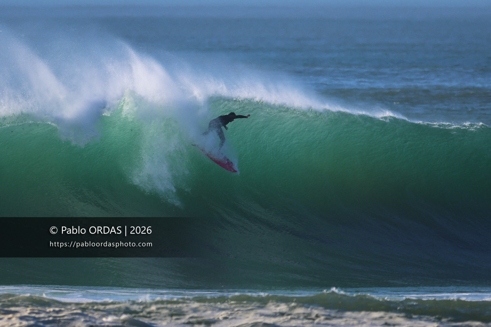 Lucas Espil, pendant la session du 17 mars 2026 à Anglet, France (Photo Pablo ORDAS)