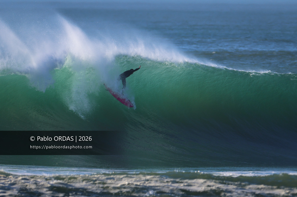 Lucas Espil, pendant la session du 17 mars 2026 à Anglet, France (Photo Pablo ORDAS)