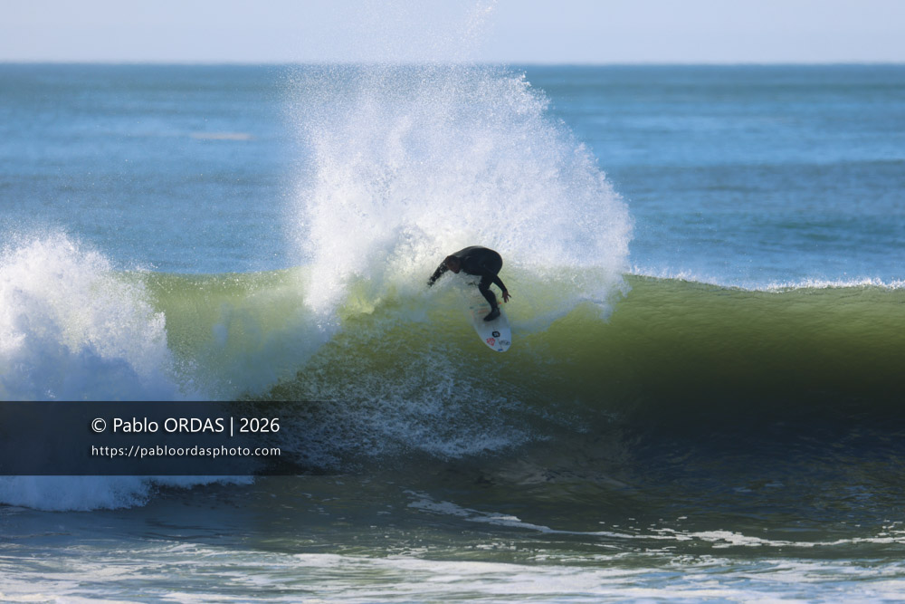 Thomas Bady, pendant la session du 18 mars 2026 à Anglet, France (Photo Pablo ORDAS)