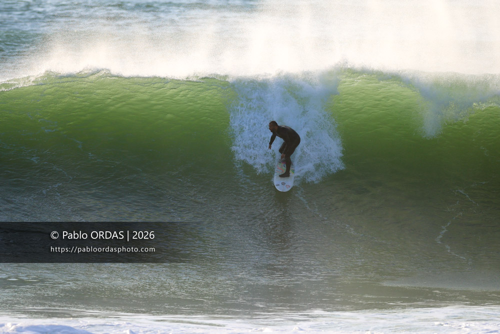 Thomas Bady, pendant la session du 19 mars 2026 à Anglet, France (Photo Pablo ORDAS)