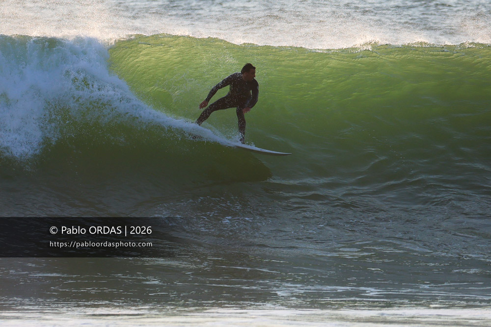 Tom Juniver, pendant la session du 19 mars 2026 à Anglet, France (Photo Pablo ORDAS)