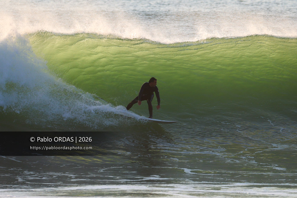 Tom Juniver, pendant la session du 19 mars 2026 à Anglet, France (Photo Pablo ORDAS)