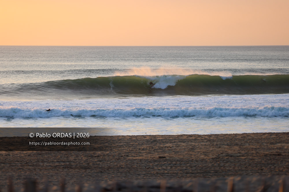 Lucas Espil, pendant la session du 19 mars 2026 à Anglet, France (Photo Pablo ORDAS)