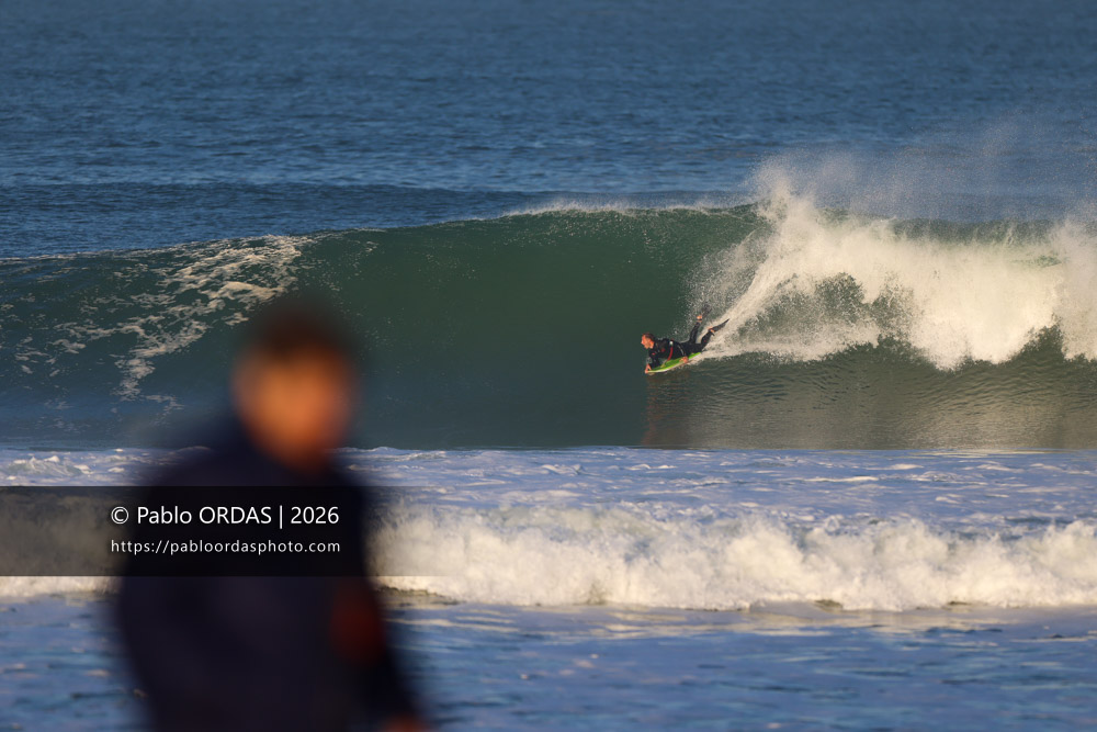 Thibaud Bergé, pendant la session du 20 mars 2026 à Anglet, France (Photo Pablo ORDAS)