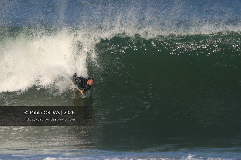 Thibaud Bergé, pendant la session du 20 mars 2026 à Anglet, France (Photo Pablo ORDAS)