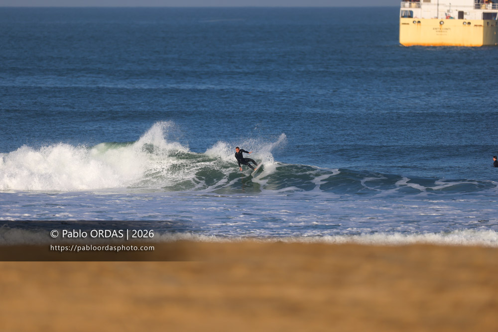 Oskar Dumora, pendant la session du 20 mars 2026 à Anglet, France (Photo Pablo ORDAS)