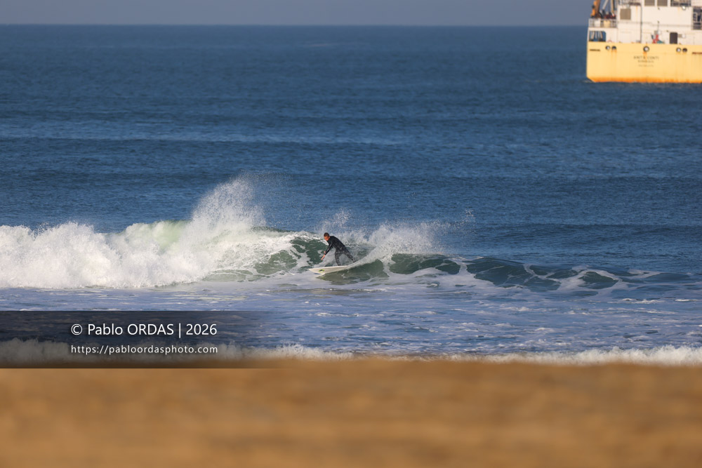 Oskar Dumora, pendant la session du 20 mars 2026 à Anglet, France (Photo Pablo ORDAS)