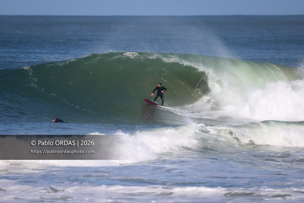 Lucas Espil, pendant la session du 1er mars 2026 à Anglet, France (Photo Pablo ORDAS)