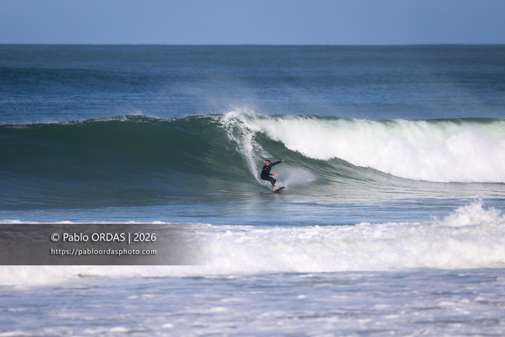 Lucas Espil, pendant la session du 1er mars 2026 à Anglet, France (Photo Pablo ORDAS)