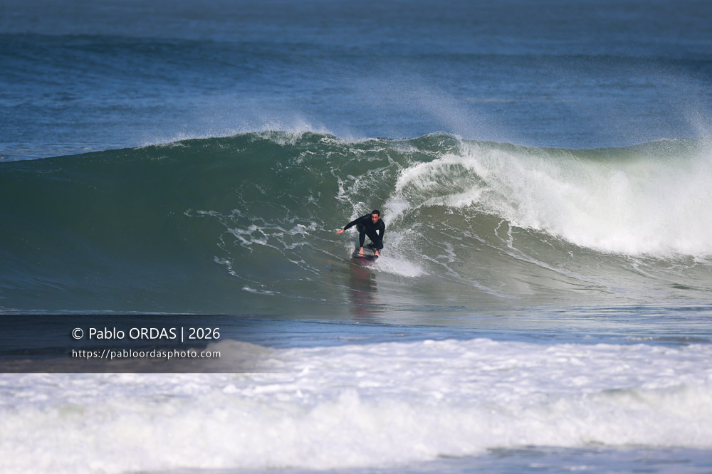 Lucas Espil, pendant la session du 1er mars 2026 à Anglet, France (Photo Pablo ORDAS)