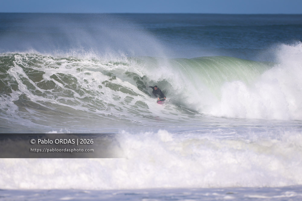 Lucas Espil, pendant la session du 1er mars 2026 à Anglet, France (Photo Pablo ORDAS)